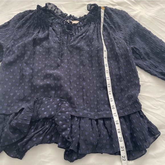 Rebecca Taylor Box Clip Silk Voile Blouse - Picture 2 of 9